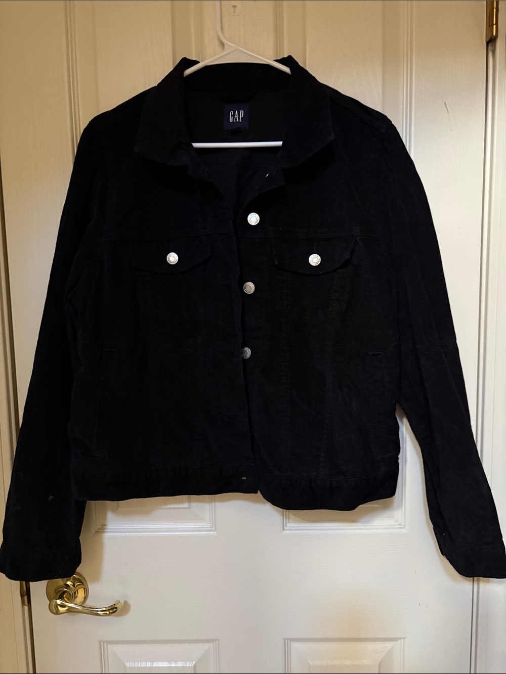 GAP Black Women's Denim-Style Jacket